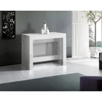 Inosign Esstisch "Praktika, Küchentisch, Wohnzimmertisch, Speisetisch", weiß (weiß lärche), B:50cm H:77cm T:90cm, Tische, Esstisch, mit Auszugsfunktion, ausziehbar von 50 cm auf 300 cm