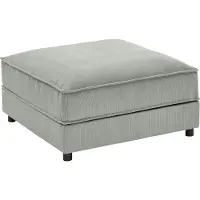 Otto Home Hocker "Valan", grau, B:85cm H:41cm T:85cm, Hocker, Hocker, mit Cord-Bezug, frei stellbar