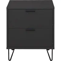 Mäusbacher Kommode MÄUSBACHER "Bonnie", grau (anthrazit matt lack), B:51cm H:60cm T:45cm, Holzwerkstoff, Sideboards, Kommode, Kommode mit Drahtgestell