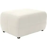 Domo Hocker "Brandon", weiß, B:80cm H:42cm T:60cm, Luxus-Kunstleder;100% Polyurethan, Hocker, Hocker, kleine Ausführung, passend zu "Brandon" in Leder und Luxus-Kunstleder