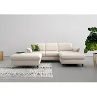 Sit&More Stauraumhocker SIT & MORE "Maggiore", grau (elefant), B:102cm H:48cm T:67cm, 95% Polyester, 5% Polyamid, Hocker, Stauraumhocker, mit Stauraum und modernen Metallbeinen
