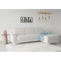 Sit&More Ecksofa SIT & MORE "Sinatra L-Form", silber, B:258cm H:85cm T:170cm, 98% Polyester, 2% Polyamid, Sofas, Ecksofa, mit Recamiere, optinal mit Kopfteilverstellung und Armteilfunktion