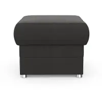 Domo Hocker "Pina, kompakt und bequem", grau, B:59cm H:46cm T:59cm, 100% Polyester, Hocker, Hocker, Passender Hocker zur Serie