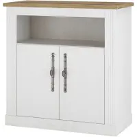 Otto Home Kommode "WESTMINSTER", weiß (pinie weiß, wotan eiche), B:92cm H:95cm T:45cm, Sideboards, Kommode, im romantischen Landhausstil