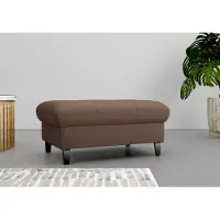 Sit&More Stauraumhocker SIT & MORE "Maggiore", braun (espresso), B:102cm H:48cm T:67cm, 98% Polyester, 2% Polyamid, Hocker, Stauraumhocker, mit Stauraum