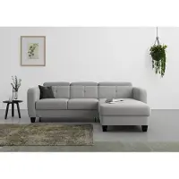 Sit&More Ecksofa SIT & MORE "Belluci L-Form", grau, B:247cm H:85cm T:170cm, Sofas, Ecksofa, inklusive Federkern, wahlweise mit Schlaffunktion und Bettkasten