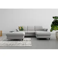 Sit&More Stauraumhocker SIT & MORE "Maggiore", grau, B:102cm H:48cm T:67cm, 95% Polyester, 5% Polyamid, Hocker, Stauraumhocker, mit Stauraum und modernen Metallbeinen