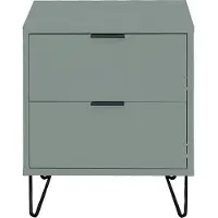 Mäusbacher Kommode MÄUSBACHER "Bonnie", grün (pine grün matt), B:51cm H:60cm T:45cm, Holzwerkstoff, Sideboards, Kommode, Kommode mit Drahtgestell