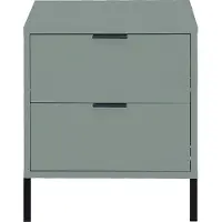 Mäusbacher Kommode MÄUSBACHER "Bonnie", grün (pine grün matt), B:51cm H:60cm T:45cm, Holzwerkstoff, Sideboards, Kommode, Kommode mit Quadratgestelle