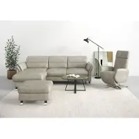Sit&More Ecksofa SIT & MORE "Grenoble L-Form mit Federkern", grau (hellgrau), B:251cm H:85cm T:161cm, Sofas, Ecksofa, wahlweise mit Schlaffunktion, Bettkasten, Arm- und Kopfteilverstellung