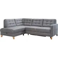 Exxpo - Sofa Fashion Ecksofa "Elio, kompakt & bequem, zeitloses Design, Breite 228cm, L-Form", grau (anthrazith), B:228cm H:84cm T:174cm, Sofas, Ecksofa, wahlweise mit Bettfunktion und Bettkasten
