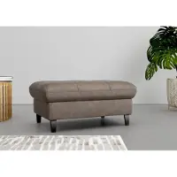Sit&More Stauraumhocker SIT & MORE "Maggiore", braun, B:102cm H:48cm T:67cm, 100% Polyester, Hocker, Stauraumhocker, mit Stauraum