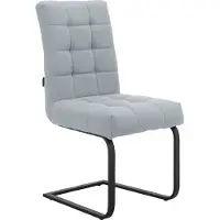 Otto Home Esszimmerstuhl "Nanaimo", grau (hellgrau, schwarz, hellgrau), B:47cm H:95cm T:59cm, Stoff, Stühle, Esszimmerstuhl, Stoff recyceltes Polyester, Sitz und Rücken gepolstert, Sitzhöhe 49 cm