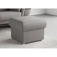 Domo Hocker "Pina, kompakt und bequem", grau (dunkelgrau), B:59cm H:46cm T:59cm, 95% Polyester, 5% Polyamid, Hocker, Hocker, Passender Hocker zur Serie