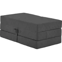 Atlantic Home Collection Sessel "Lenny", grau (anthrazit), B:115cm H:44cm T:65cm, , Sessel, Sessel, Sessel als Faltmatratze mit Gästebettfunktion