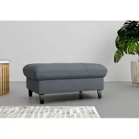 Sit&More Stauraumhocker SIT & MORE "Maggiore", grau (dunkelgrau), B:102cm H:48cm T:67cm, 98% Polyester, 2% Polyamid, Hocker, Stauraumhocker, mit Stauraum