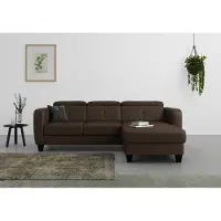 Sit&More Ecksofa SIT & MORE "Belluci L-Form", braun (mocca), B:247cm H:85cm T:170cm, Sofas, Ecksofa, inklusive Federkern, wahlweise mit Schlaffunktion und Bettkasten