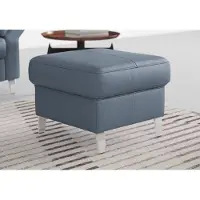 Sit&More Hocker SIT & MORE "Arngast", bunt (graublau), B:58cm H:48cm T:58cm, Luxus-Microfaser ALTARA NUBUCK (100% Polyester);Struktur (100% Polyester);Flachgewebe (90% Polyester; 10% Polyamid), Hocker, Hocker