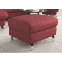 Sit&More Stauraumhocker SIT & MORE "Grenoble", lila (chianti), B:66cm H:48cm T:76cm, Hocker, Stauraumhocker, mit Stauraum und satinierten Füßen
