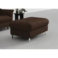 Sit&More Hocker SIT & MORE "Marano", braun (dunkelbraun), B:102cm H:43cm T:67cm, 100% Polyester, Hocker, Hocker, mit Stauraum
