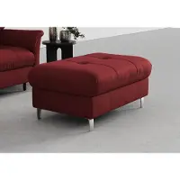 Sit&More Hocker SIT & MORE "Marano", rot (bordeaux), B:102cm H:43cm T:67cm, 100% Polyester, Hocker, Hocker, mit Stauraum