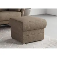 Domo Hocker "Pina, kompakt und bequem", grau (stone), B:59cm H:46cm T:59cm, 100% Polyester, Hocker, Hocker, Passender Hocker zur Serie