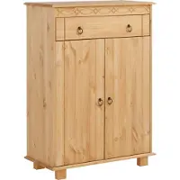 Otto Home Kommode "Indra, Sideboard", beige (natur), B:74cm H:100cm T:35cm, FSC-zertifiziertes Massivholz, Sideboards, Kommode, aus massiver Kiefer, FSC-zertifiziert, MADE in EU