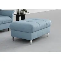 Sit&More Hocker SIT & MORE "Marano", blau (hellblau), B:102cm H:43cm T:67cm, 98% Polyester, 2% Polyamid, Hocker, Hocker, mit Stauraum
