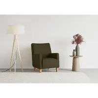Sit&More Sessel SIT & MORE "Bosse", grün (khaki), B:74cm H:93cm T:81cm, Sessel, Sessel, mit Federkern