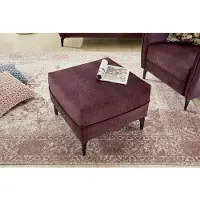 Jockenhöfer Hocker JOCKENHÖFER GRUPPE "Novara, B: 65 cm", lila (aubergine), B:65cm H:46cm T:65cm, 100% Polyester, Hocker, Hocker, mit hervorragendem Sitzkomfort