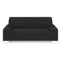Domo 2,5-Sitzer "Anzio kubisches Design, flache Armlehnen, Breite 214cm", grau (anthratzit), B:214cm H:85cm T:93cm, Sofas, 2 5-Sitzer, Mit Federkern