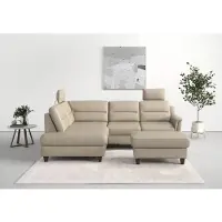 Sit&More Ecksofa SIT & MORE "Farö L-Form", beige, B:251cm H:90cm T:187cm, Sofas, Ecksofa, inklusive Federkern, wahlweise mit Schlaffunktion und Bettkasten