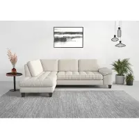 Sit&More Ecksofa SIT & MORE "Westham L-Form", beige (creme), B:261cm H:88cm T:179cm, 90% Polyester 10%Polyamid, Sofas, Ecksofa, mit Ottomane, mit oder ohne Schlaffunktion, Bettkasten, Verstellung