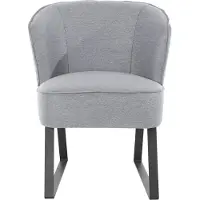 Exxpo - Sofa Fashion Sessel "Americano, Loungesessel", silber, B:66cm H:80cm T:69cm, Sessel, Sessel, mit Keder und Metallfüßen, Bezug in verschiedenen Qualitäten, 1 Stck.