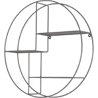 HOFMANN LIVING AND MORE Wandregal, grau, B:50cm H:50cm T:12cm, Metall, , Regale, Wandregal