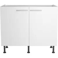 Optifit Spülenschrank "Klara", weiß, B:100cm H:87cm T:58,4cm, Holzwerkstoff, Schränke, Spülenschrank, Breite 100 cm