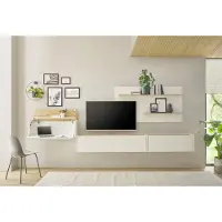 Home affaire Büromöbel-Set "CiTY/GiRON", weiß, B:350cm H:180cm T:30cm, Arbeitsmöbel-Sets, Büromöbel-Set, Home Office
