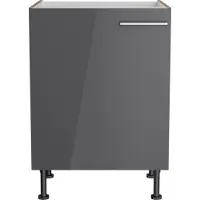 Optifit Spülenschrank "Klara", schwarz (anthrazit, wildeiche), B:60cm H:87cm T:58,4cm, Holzwerkstoff, Schränke, Spülenschrank, Breite 60 cm