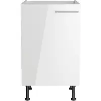 Optifit Spülenschrank "Klara", weiß (weiß lackiert, weiß), B:50cm H:87cm T:58,4cm, Holzwerkstoff, Schränke, Spülenschrank, Breite 50 cm