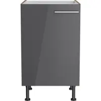 Optifit Spülenschrank "Klara", schwarz (anthrazit, wildeiche), B:50cm H:87cm T:58,4cm, Holzwerkstoff, Schränke, Spülenschrank, Breite 50 cm