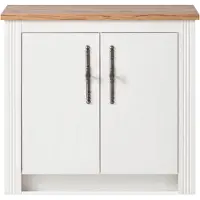 Otto Home Unterschrank "KS-Westminster", weiß (pinie weiß dekor), B:100cm H:92cm T:60cm, Schränke, Unterschrank, im romantischen Landhausstil, Breite 100 cm, exclusiv by Otto
