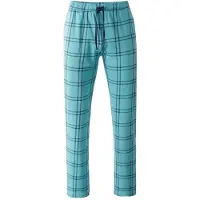 Witt Schlafanzug "Hose lang Hose lang", Herren, Gr. 44/46, ozean, kariert, Homewear-Sets Schlafanzug