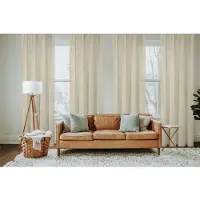 HOMEbasics Vorhang HOME BASICS "SOFTY 2er Pack" Gr. 1, grau (taupe), B:140cm H:160cm, Polyester, Gardinen, Vorhang, 2er Pack Kombibandschal SOFTY Uni