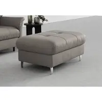 Sit&More Hocker SIT & MORE "Marano", grau (hellgrau), B:102cm H:43cm T:67cm, 100% Polyester, Hocker, Hocker, mit Stauraum