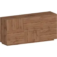Home affaire Sideboard "Pongo", braun (oak wotan), B:180cm H:86cm T:44,2cm, Holzwerkstoff, Sideboards, Sideboard