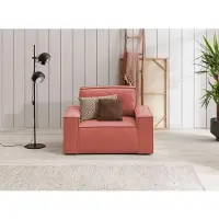 Home affaire Sessel "SHERWOOD, Love-Seat in 3 Stoffarten verfügbar", rot (coral), B:120cm H:85cm T:86cm, 100% Polyester, Sessel, Sessel, passend zur Polster-Serie SHERWOOD