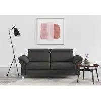 Sit&More 2,5-Sitzer SIT & MORE "Arngast", braun (mocca), B:186cm H:84cm T:93cm, Sofas, 2 5-Sitzer, inklusive Federkern und Kopfteilverstellung
