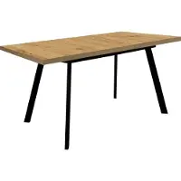 Mäusbacher Esstisch MÄUSBACHER "Nele", schwarz (schwarzstahl, asteiche, schwarzstahl, asteiche), B:160cm H:77cm T:90cm, Tische, Esstisch, Breite 160 cm, ausziehbar auf 210 cm