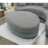 Home affaire Polsterhocker "Limoncello modern und bequem, tolle Detailverarbeitung", grau (aqua, grau), B:150cm H:38cm T:96cm, 93% Polyester, 7% Polyamid, Hocker, Polsterhocker