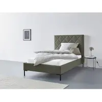 Home affaire 1100000002199 "Charlott", grün, B:154cm H:124cm L:215cm, Betten, 1100000002199, Modernes Polsterbett mit oder ohne Lattenrost